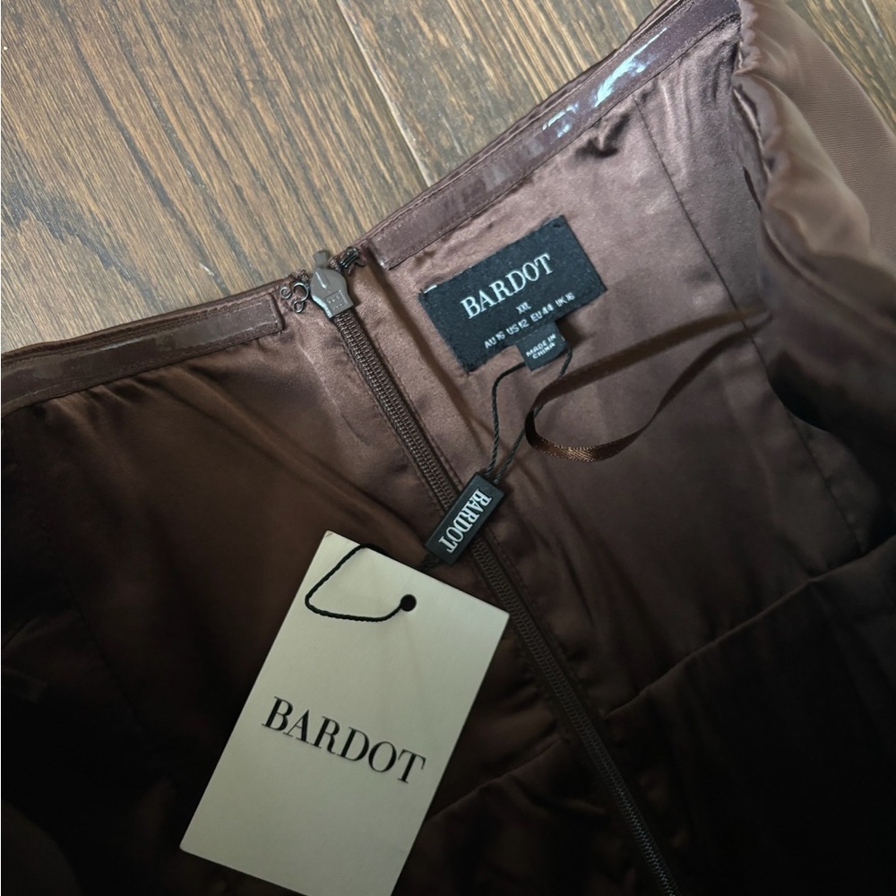 Bardot Everlasting‎ Satin Mini Dress NWT Women’s Size 12 - Picture 4 of 4